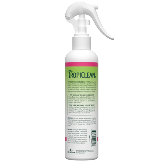 TROPICLEAN DOG TANGLE REMOVER SPRAY 8OZ