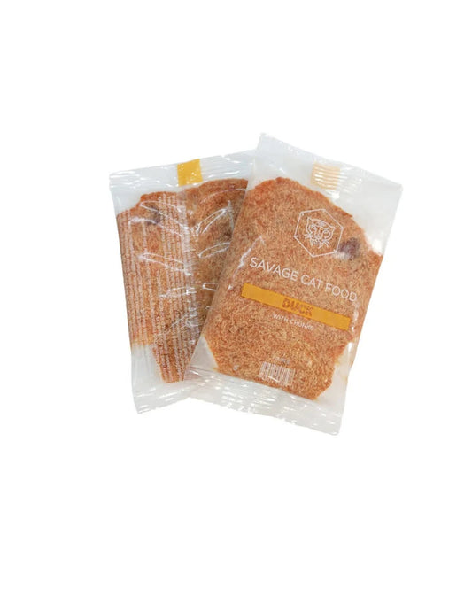 SAVAGE CAT CAT FROZEN LARGE RAW DUCK 3OZ