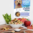Load image into Gallery viewer, The Simple Food Project DOG Food - Duck & Trout Recipe 24 oz (1.5 lbs)
