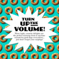 Load image into Gallery viewer, Pattern of dog treats with text overlay on a blue background
