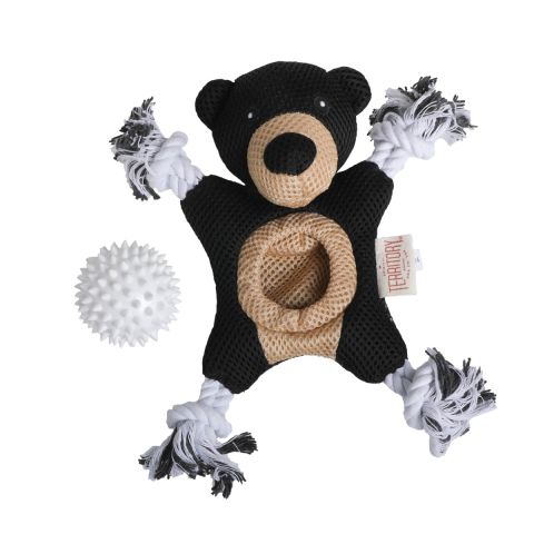 TERRITORY DOG 2 IN 1 TOY BLACK BEAR - 10 INCHES